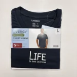 تیشرت مردانه لیورجی Livergy طرح LIFE اوتلت فروشگاهی نو سایزبندی‌دار تیشرت مردانه برند اروپایی