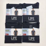 تیشرت مردانه لیورجی Livergy طرح LIFE اوتلت فروشگاهی نو سایزبندی‌دار تیشرت مردانه برند اروپایی