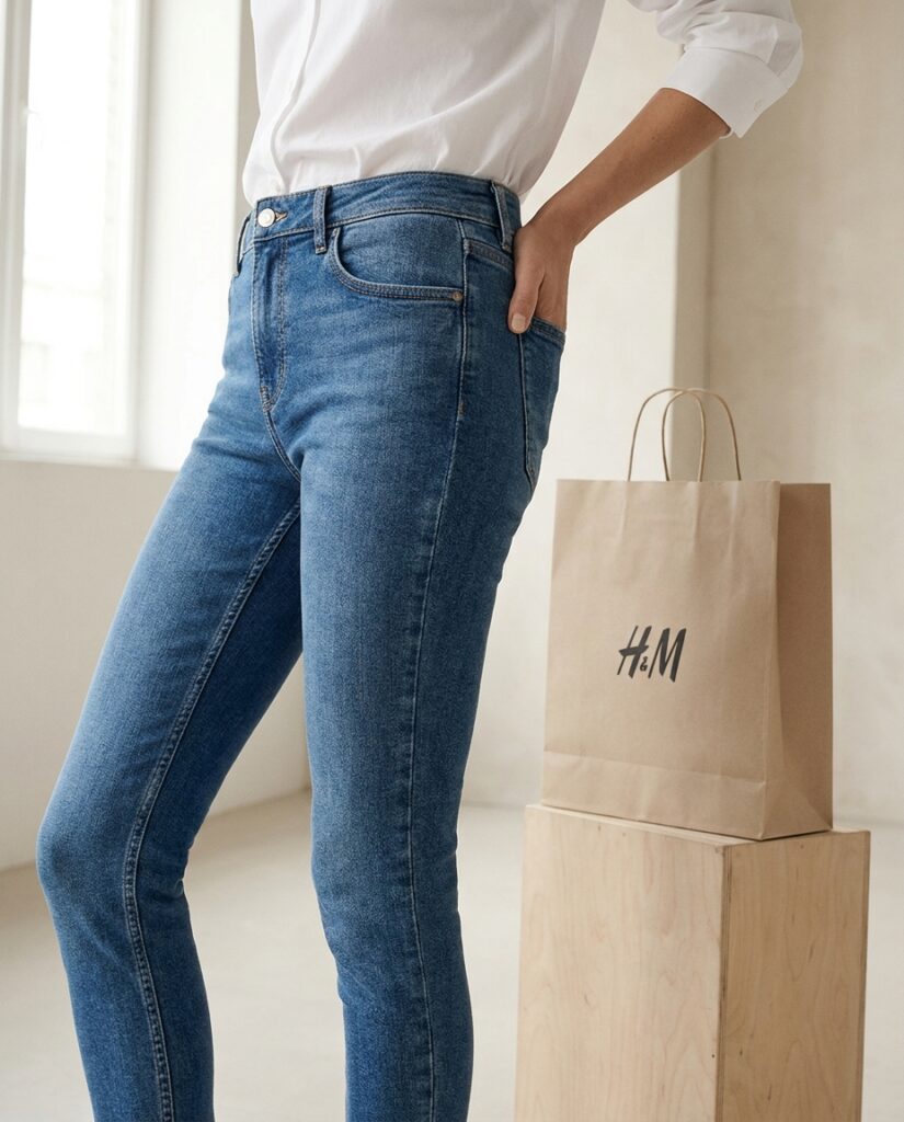 خرید عمده شلوار جین زنانه H&M اورجینال در هیوا کمپانی مهاباد